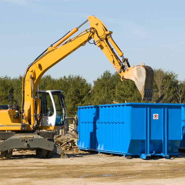 how many times can i have a residential dumpster rental emptied in New Chapel Hill Texas